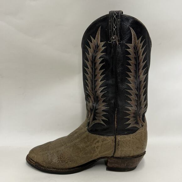 Vintage Tony Lama 8601 Gold Label Elephant Cowboy Boots main image 8